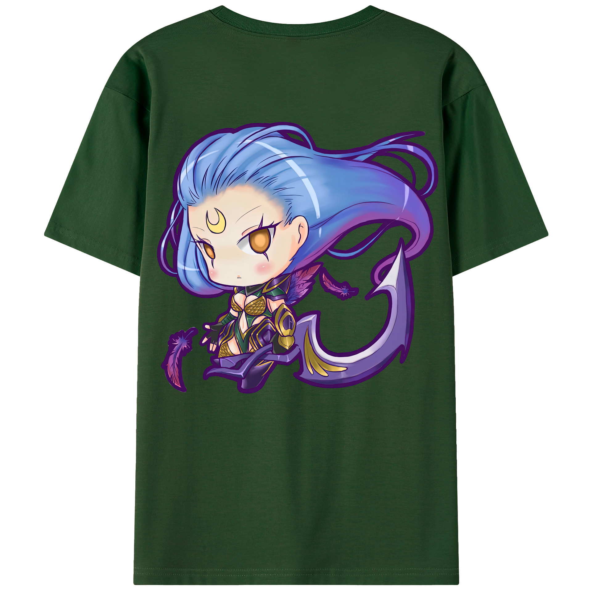 リーグ・オブ・レジェンド League of Legends LOL 綿100％半袖Tシャツ（背面プリント）